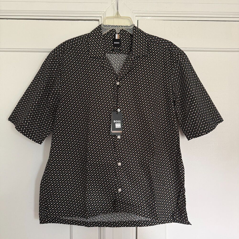 HUGO BOSS Lars Short Sleeve Shirt Men's Size M NWT